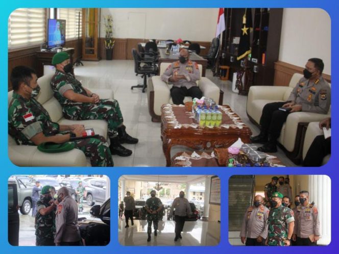Perkuat Sinergitas, Pangdam XVII/Cenderawasih Mayjen TNI Teguh Muji Angkasa, S.E., M.M Berkunjung Ke Mapolda Papua. (Foto/Pendam Cenderawasih)