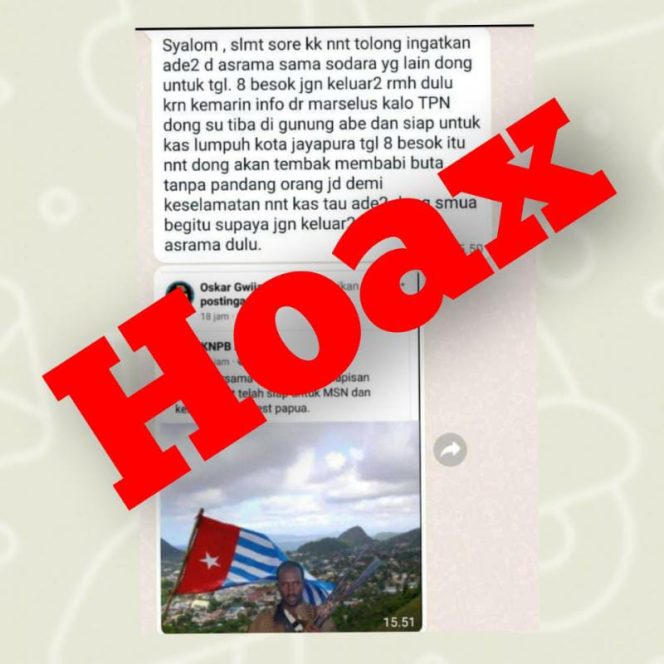 Berita yang disebarkan KST lewat Medsos/**