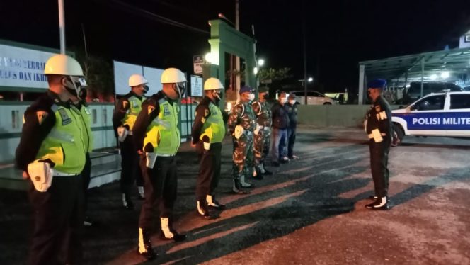 Foto apel kesiapan Provos Kodim 0416/Bute bersama Subdenpom II/2-1 Bute sebelum melaksanakan Ops Gaktib Yustisi. (Pendim Bute)