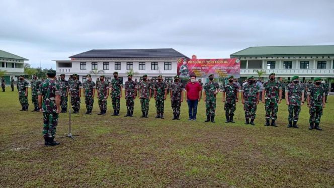 Apel Bersama Kepala Staf Korem 045/Garuda Jaya.**
