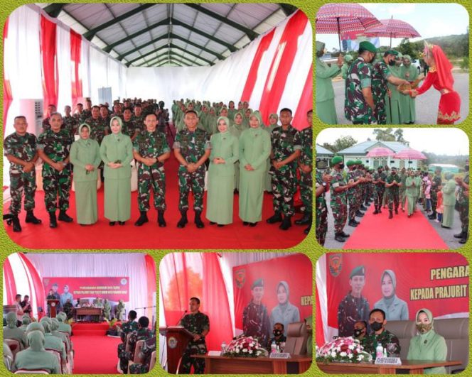 Danrem 045/Gaya Kolonel Inf Ujang Darwis MDA, beserta isteri saat melaksanakan kunker ke Kodim 0431/Bangka Barat. (PENREM GAYA) 