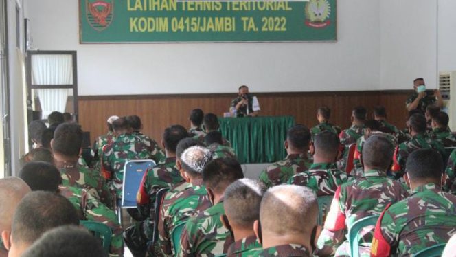 Kodim 0415/Jambi menggelar Latihan Teknis Teritorial (Latnister) TA.2022.**