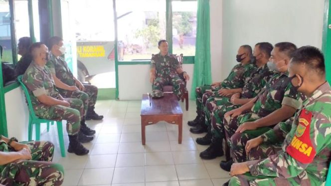 Danrem 045/Gaya Brigjen TNI Ujang Darwis Kunjungi Koramil Di Jajaran Korem (SRIWIJAYADAILY/PENREM GAYA)