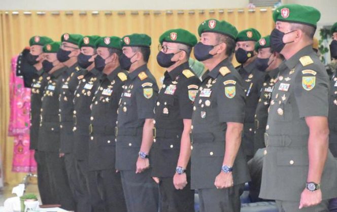 Komandan Korem 044/Gapo Brigjen TNI M. Naudi Nurdika S.I.P M.Si M.Tr (Han), menghadiri acara Peringatan HUT ke-76 Persit Kartika Chandra Kirana (KCK) tahun 2022 (SRIWIJAYADAILY/PENREM GAPO)