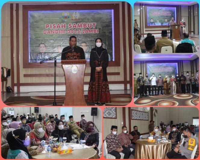 Pisah Sambut Dandim 0415/Jambi Dengan Unsur Forkopimda Muarojambi./ FOTO : BENI