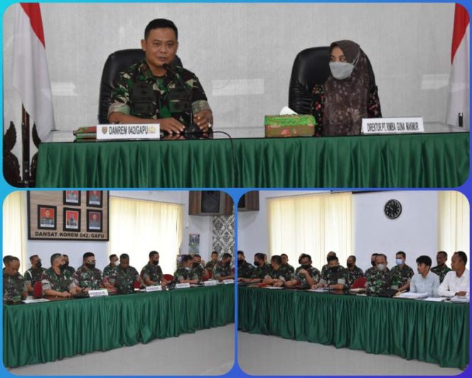 Guna Menjamin Perumahan Prajurit TNI AD, Korem 042/Gapu Gelar Sosialisasi TWP dan KPR./ FOTO : PENREM GAPU