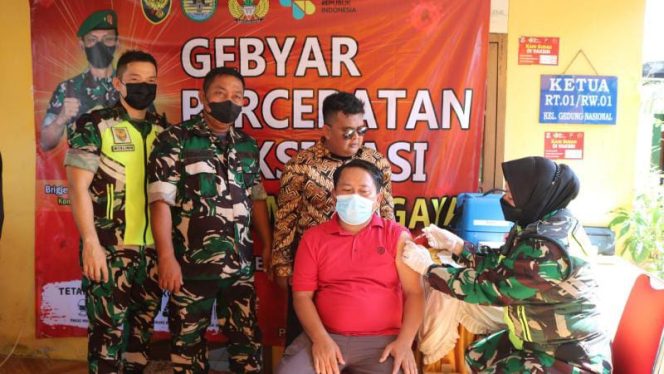 Korem 045/Gaya Gelar Gebyar Percepatan Vaksinasi/ FOTO : PENREM 045
