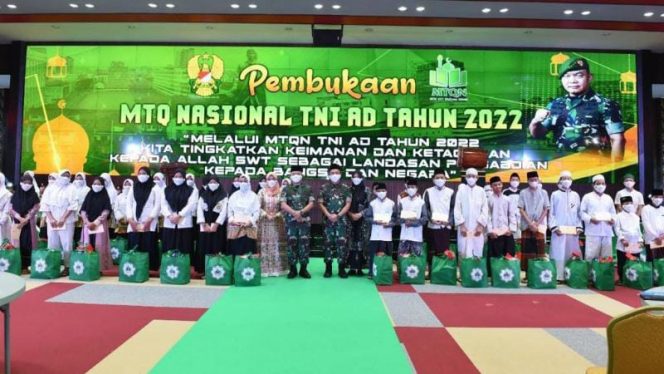 Kasad : MTQ Nasional TNI AD Bangun Kualitas Sumber Daya Umat Berkarakter Islami/ FOTO : DISPENAD