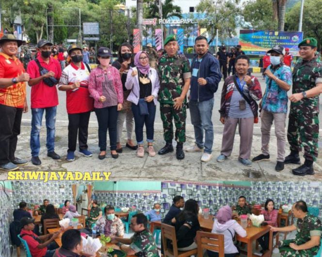 Santai Pagi Kasdam XVII/Cenderawasih Bersama Insan Pers Jayapura/ Foto : Pendam XVII/Cenderawasih