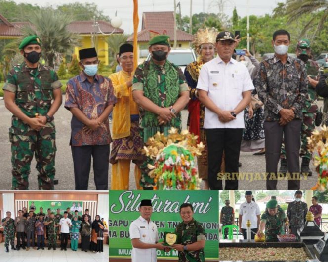 Danrem 042/Gapu Brigjen TNI Supriono, S.IP., M.M melakukan kunjungan kerja dalam rangka silaturahmi dan menjaga sinergitas dengan Pemerintah Kabupaten Tebo./ Foto : Sriwijayadaily/ Penrem Gapu