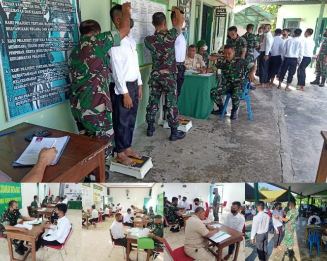 Calon Komcad Sub Panda Korem 042/Gapu saat mengikuti seleksi di Ajenrem 042 Gapu/ Foto : Penrem 042 Gapu