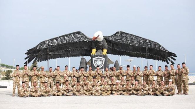 Prajurit Satgas TNI Konga UNIFIL 2022 Rayakan Idul Fitri 1443 H di Naqoura Lebanon/ Foto : Dispenau