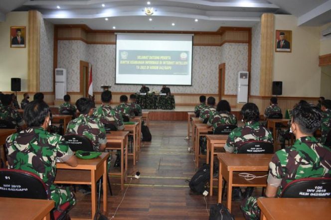 Korem 042/Gapu Gelar Bimtek Keamanan Informasi Di Internet Intelijen TA 2022/ Foto : Penrem 042 Gapu