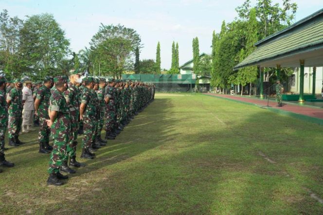 Korem 042/Gapu Apel Bersama Pasca Kembali Cuti Bersama Lebaran Idul Fitri/ Foto : Penrem 042 Gapu