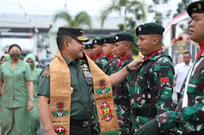 Dukung dan Bantu Program Pemerintah, Pesan Kasad Kepada Prajurit di Palangkaraya/ FOTO : DISPENAD