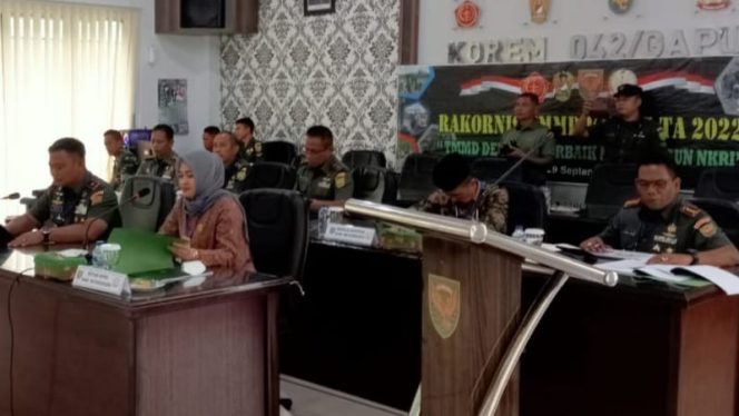 Dandim 0415/Jambi ikuti Rakornis TMMD 115 Tahun 2022 (FOTO : Istimewa)