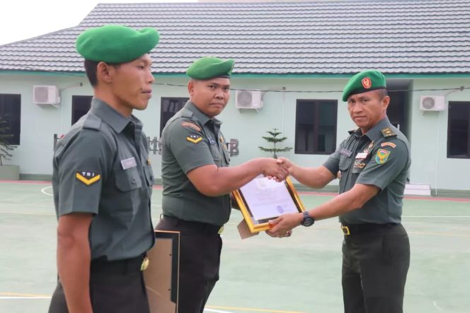 Kodim 0419/Tanjab Gelar Acara Korp Raport Pelepasan Prajurit Pindah Satuan (FOTO : Istimewa)
