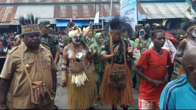 Pangdam XVII/Cenderawasih Mayjen TNI Muhammad Saleh Mustafa Kunjungan Kerja Di Wilayah Kab. Asmat /Foto : Pendam XVII/Cenderawasih.