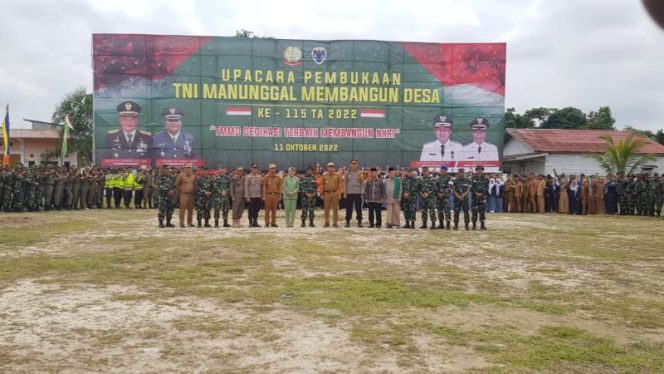 TMMD Ke 115 Kodim 0415/Jambi Resmi Di Buka Bupati Batanghari (Foto Istimewa)