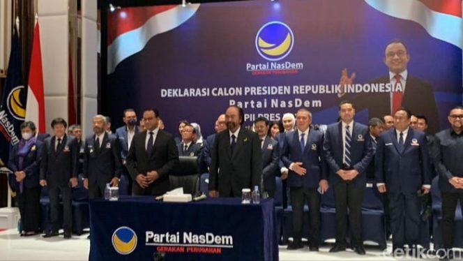 Anies Baswedan Resmi Capres 2024 Partai Nasdem (FOTO : Istimewa)