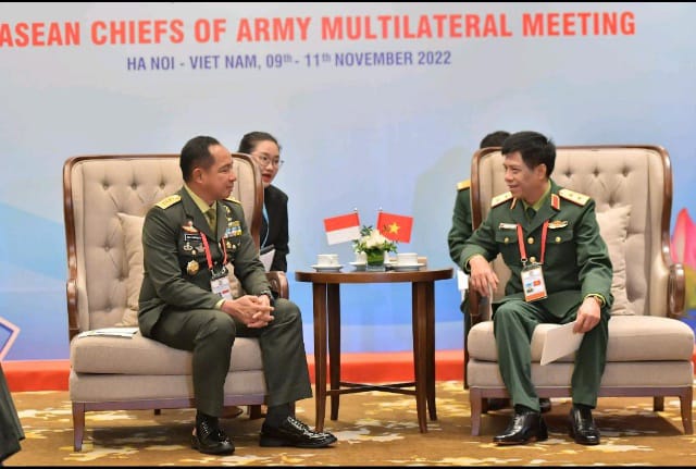 Bilateral Meeting Wakasad dengan 4 Kasad Negara Asean (Dispenad)