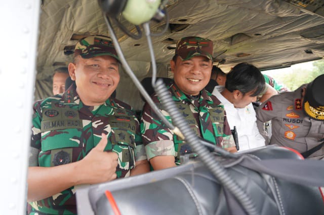 Pangdam II/Swj Lakukan Patroli Karhutla Gunakan Helikopter Di Wilayah Jambi (FOTO : IST)