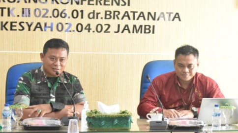 Danrem 042/Gapu Berharap Rumkit Bratanata Jambi Semakin Maju dan Berkembang./ FOTO : IST