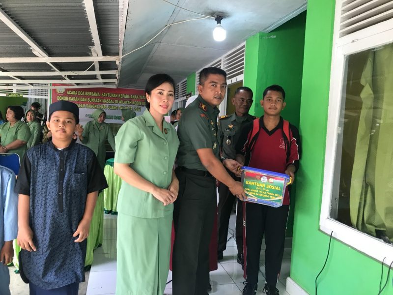 Sambut Hari Jaung TNI AD, Kodim 0416/Bute Adakan Doa Bersama dan Bakti Sosial
