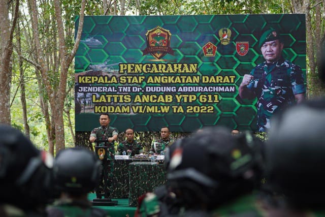 Tinjau Latihan Puncak Ancab YTP 611/Awl, Kasad Ungkap Rasa Bangga (DISPENAD)
