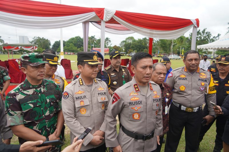 Kasiops Kasrem 042/Gapu Hadiri Apel Kesiapan Operasi Lilin Pam Natal Dan Tahun Baru
