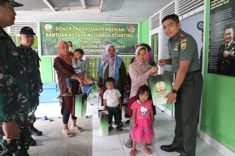Kodim 0416/Bute Gelar Baksos Peringati HUT Kodam II/Sriwijaya