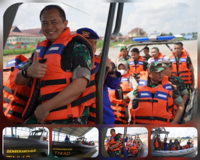 Kasiops Kasrem 042/Gapu Uji Coba Kapal Rigid Inflatable Boat