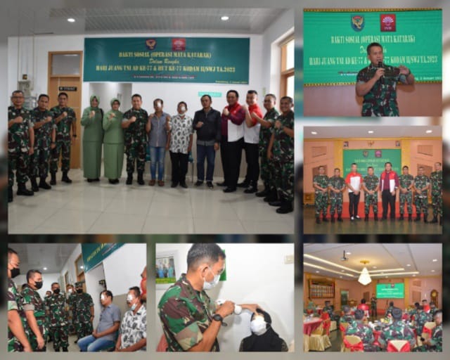 Kodam II/Swj Gelar Bhakti Sosial Operasi Katarak