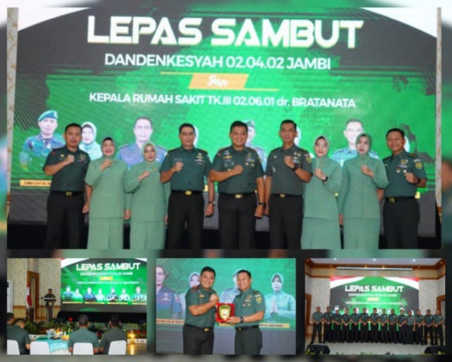 Danrem 042/Gapu Hadiri Lepas Sambut Dandenkesyah dan Karumkit dr. Bratanata