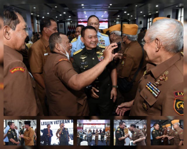 Momen Keakraban Kasad dengan Veteran di Tasyakuran HUT Ke 66 LVRI