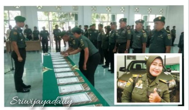 Ada Sosok Kowad Ikut Sertijab Dari Puluhan Perwira Kodim Lahat