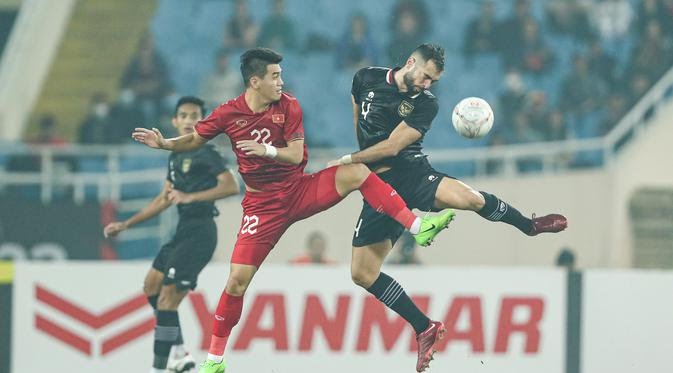 Vietnam Vs Timnas Indonesia dalam babak semifinal Piala AFF 2022 di My Dinh National Stadium, Hanoi. (AFF Mitsubishi Electric Cup).