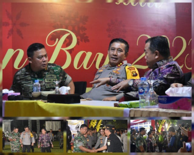 Danrem 042/Gapu dan Kapolda Jambi Ikuti Zoom Meeting Operasi Lilin 2022 Bersama Kapolri