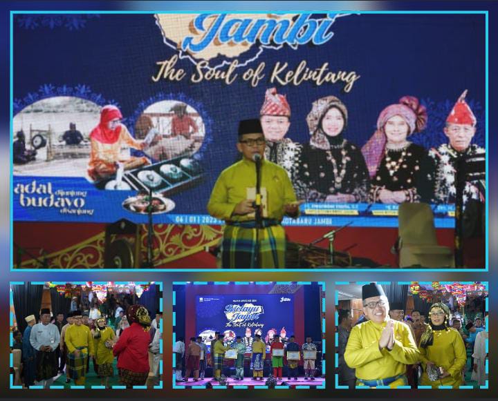 Pangdam II/Sriwijaya Mayjen TNI Hilman Hadi, menghadiri malam Apresiasi Seni Melayu Jambi yang digelar di Gedung Olah Raga Seni, Kotabaru Jambi, Jumat (06/01/2023) malam.