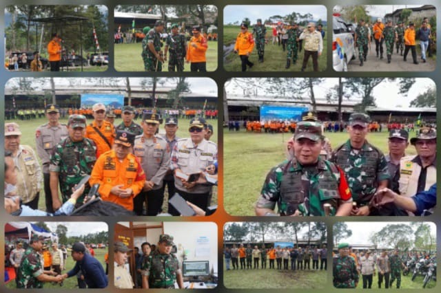 Danrem 042/Gapu Hadiri Apel Gelar Pasukan Kesiapsiagaan Bencana Erupsi Gunung Kerinci