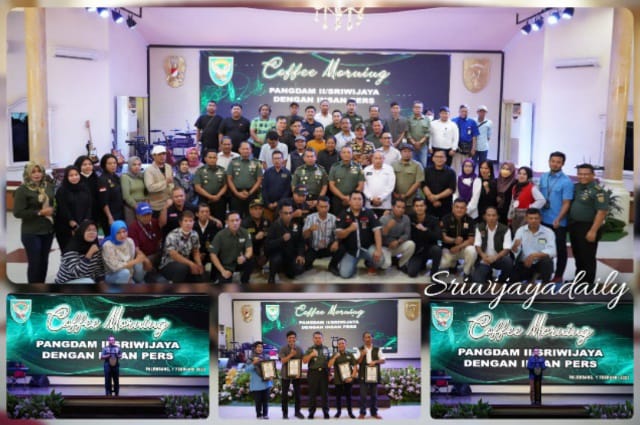 Pangdam II/Sriwijaya Coffee Morning Bersama Insan Pers/ FOTO : dok. Pendam II/Swj