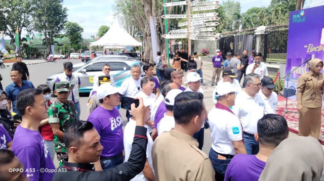 Pasilog Kodim Jambi Mayor Inf Rohandi Hadiri Peresmian ELSA di Kawasan Tugu Keris Siginjai