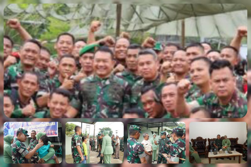 Kunjungi Kodim Palembang, Kasad Tinjau Rumah Dinas dan Nostalgia Dengan Mantan Anak Buah/ DISPENAD