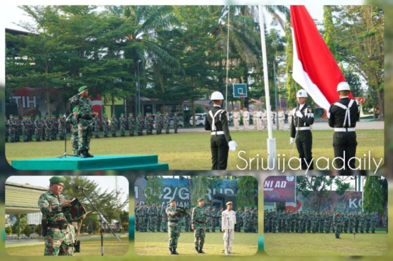 Korem 042/Gapu Laksanakan Upacara 17-an Bulan Februari 2023/ FOTO : Istimewa