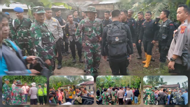 Helikopter Mendarat Darurat di Hutan Desa Tamiai, Korem 042/Gapu Kerahkan 2 SST Bantu Evakuasi Rombongan Kapolda Jambi/ FOTO : Istimewa