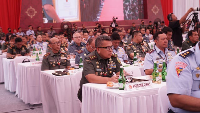 Pangdam II/Sriwijaya Mayjen TNI Hilman Hadi, S.I.P., M.B.A., M.Han., Hadiri Rapim TNI - Polri 2023 (Pendam II/Sriwijaya)