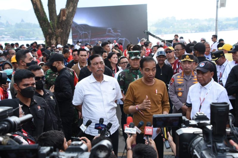 Presiden RI Saksikan F1H2O Powerboat Danau Toba 2023/ FOTO : Istimewa