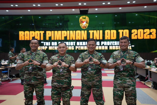 Danrem 042/Gapu Ikuti Rapim TNI AD 2023/ FOTO : Dok. Penremgapu