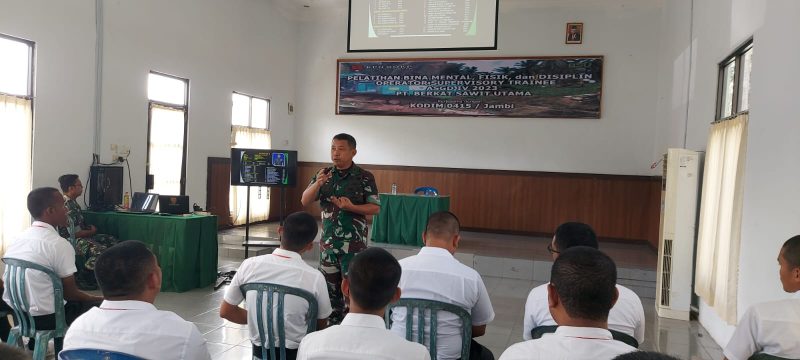 Wujudkan Generasi Yang Cerdas Dan Berkarakter, Kasdim 0415/Jambi Berikan Dasar Kepemimpinan/ FOTO : Dok. siterdim0415jambi