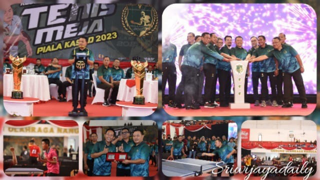 Kasad Buka Kejuaraan Tenis Meja Piala Kasad Tahun 2023 (Foto. Dispenad)